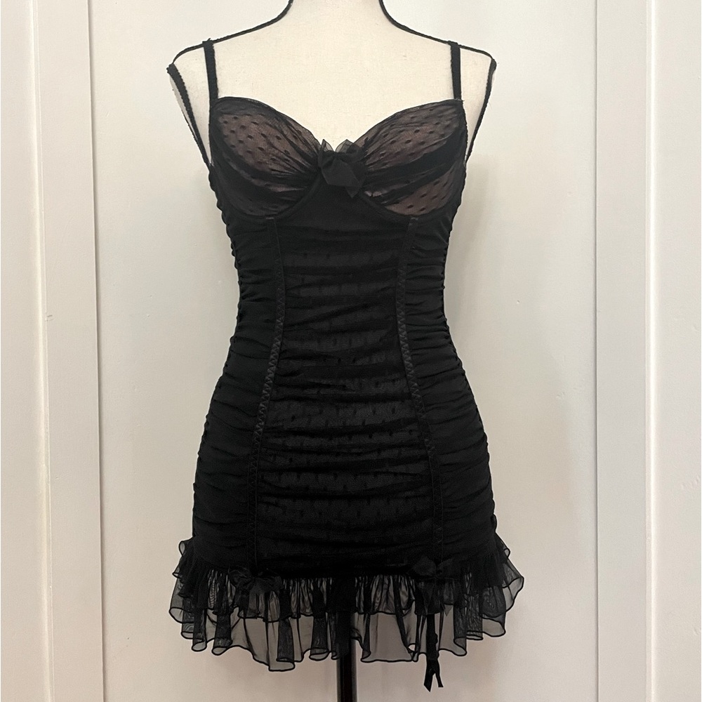 GUC Victoria’s Secret outfit with garters